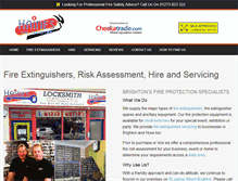 Tablet Screenshot of hainesfireprotection.co.uk